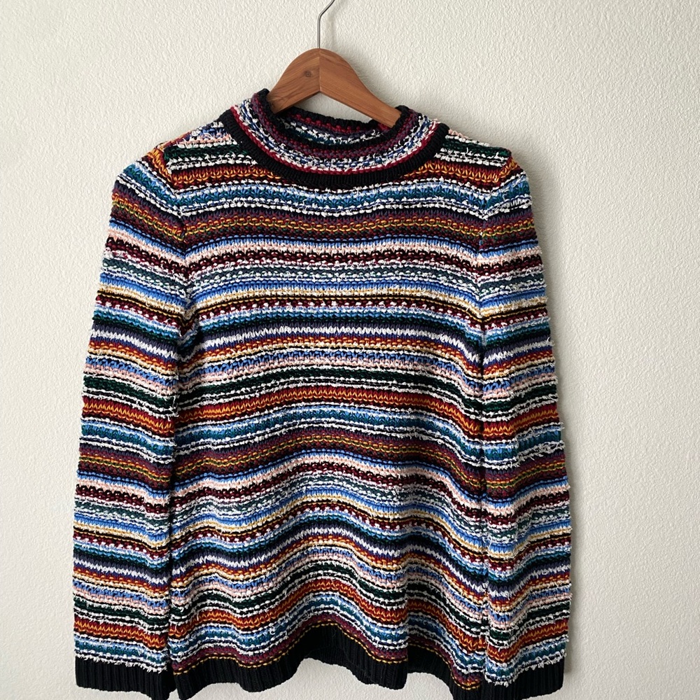 LOFT - Multicolor Striped Knit Sweater - Women's